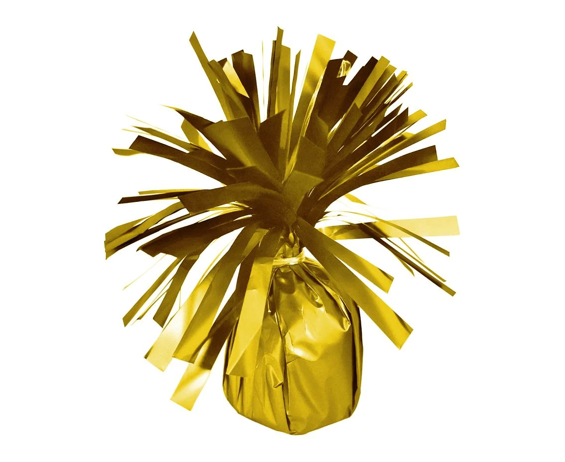 Foil weight for helium balloons, Satin Royal Gold, 170g, 1pc