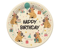 Capybara paper Plates, 6 pcs.