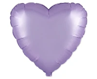 18" FX Foil Balloon - Heart (Satin Pastel Lilac), packed