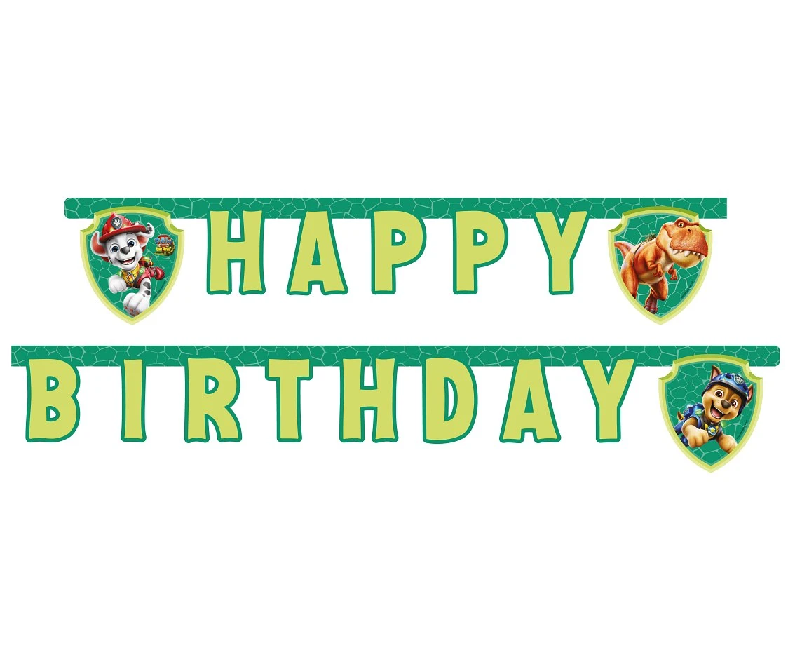 Paw Patrol birthday banner Happy Birthday (FSC)
