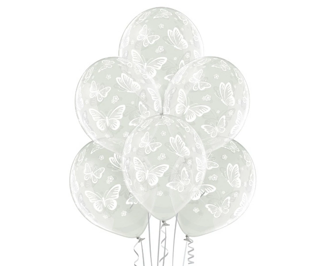 Belbal Balloons 12", D11, butterflies, 6pcs.