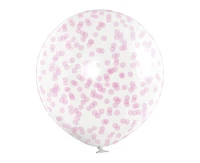 Belbal Balloons 24", B250, pink confetti, 1pc.