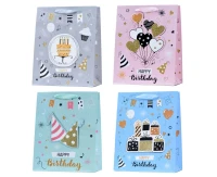 CANPOL Gift Bag "Happy Birthday" matte with glitter 26x32x23 cm, 1 pc.