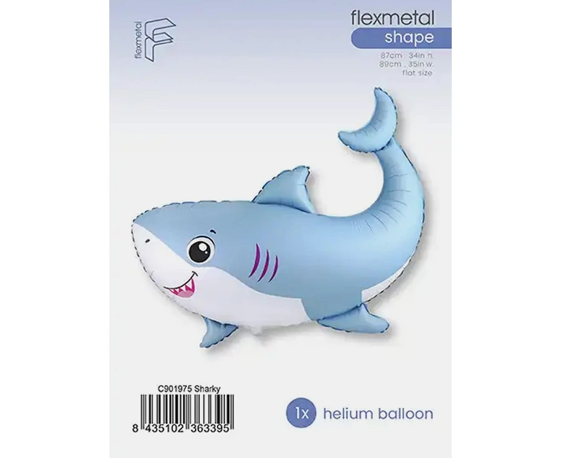 Foil balloon 24" FX - Little shark, packed