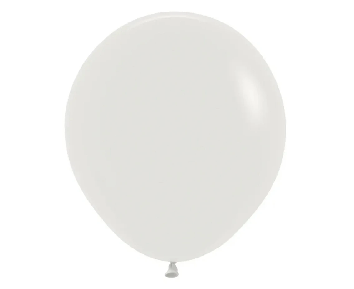 Sempertex Balloons 18",  Almond White, 25 pcs.