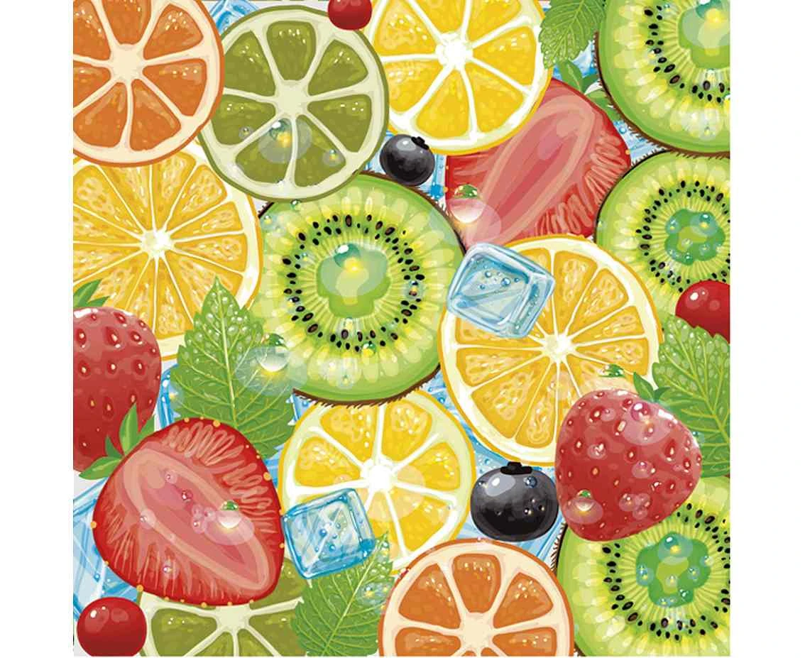 Fruit mix napkins, 33x33 cm, 20 pcs.