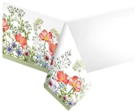 Paper tablecloth poppies, 120x180 cm