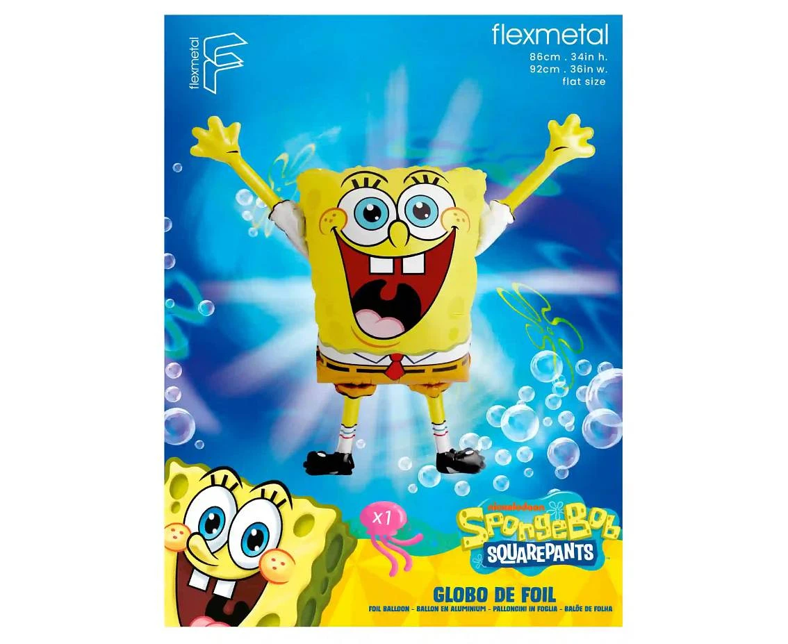 Foil balloon 24" FX - SpongeBob, packed