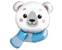 Foil balloon 31" FX - Polar Bear, unpacked