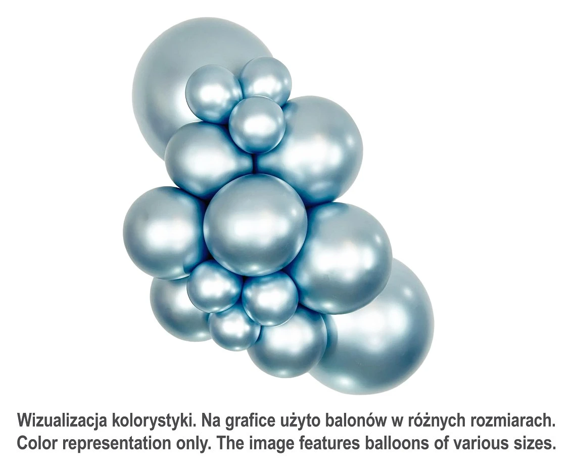 Sempertex Balloons 18", (silk arctic blue) Silk Arctic Blue, 15 pcs.