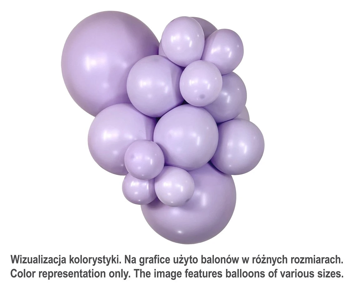 Sempertex Balloons 18", (pastel dusk lavender) Dusk Lavender, 25 pcs.