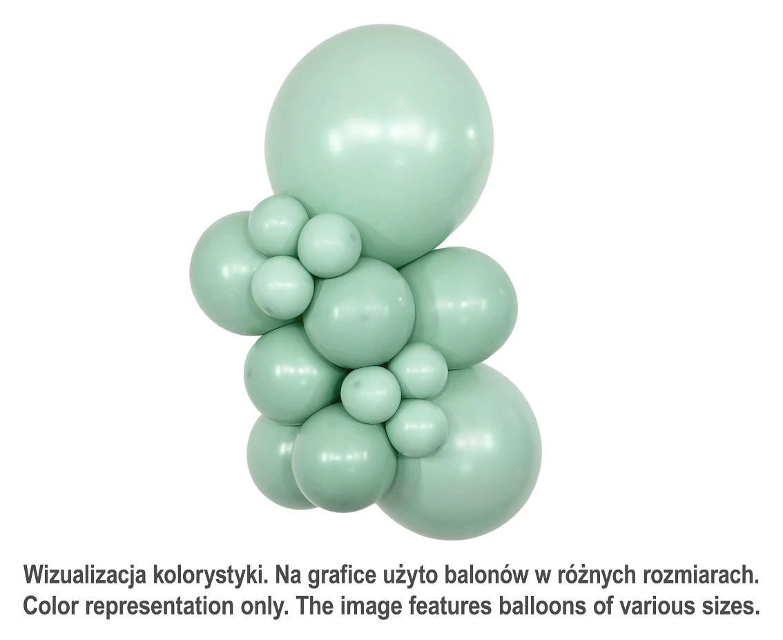 Sempertex Balloons 18", (pastel dusk green tea) Dusk Green Tea, 25 pcs.
