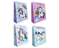 Gift bag A3 unicorn 30X41,5X12 cm., 1 pcs