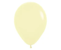 Sempertex Balloons 12", (pastel matte yellow) Pastel Matte Yellow, 50 pcs.