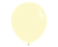 Sempertex Balloons 18", (pastel matte yellow) Pastel Matte Yellow, 25 pcs.